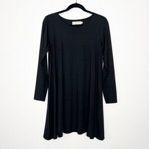 Fighting Eel Black Long Sleeve Dress